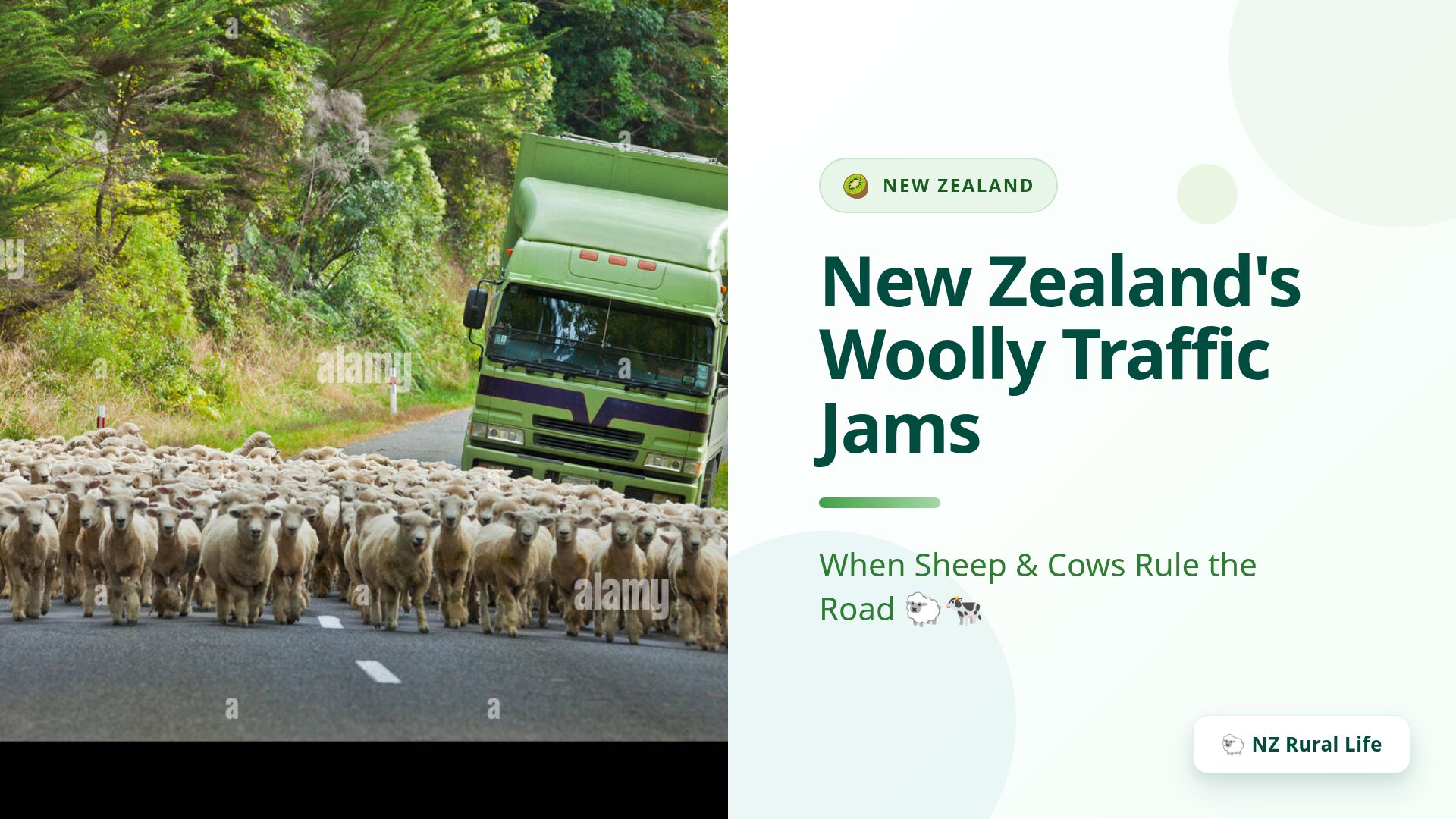 Sheep and Cow Traffic Jams in New Zealand: A Rural Guide