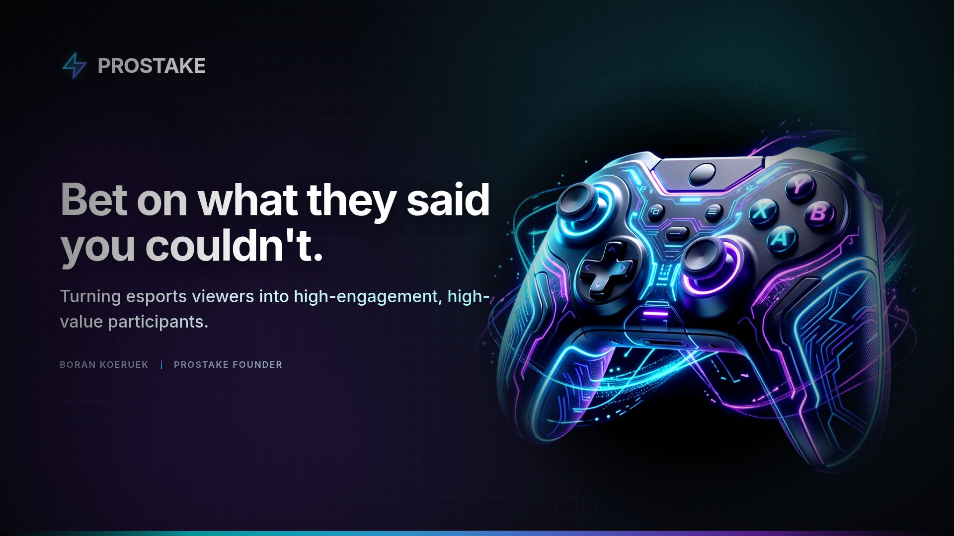 ProStake: Next-Gen Esports iGaming & Staking Platform
