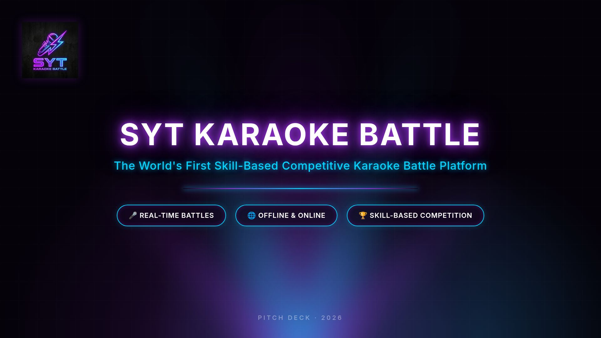 SYT Karaoke Battle: Competitive Karaoke Pitch Deck 2026