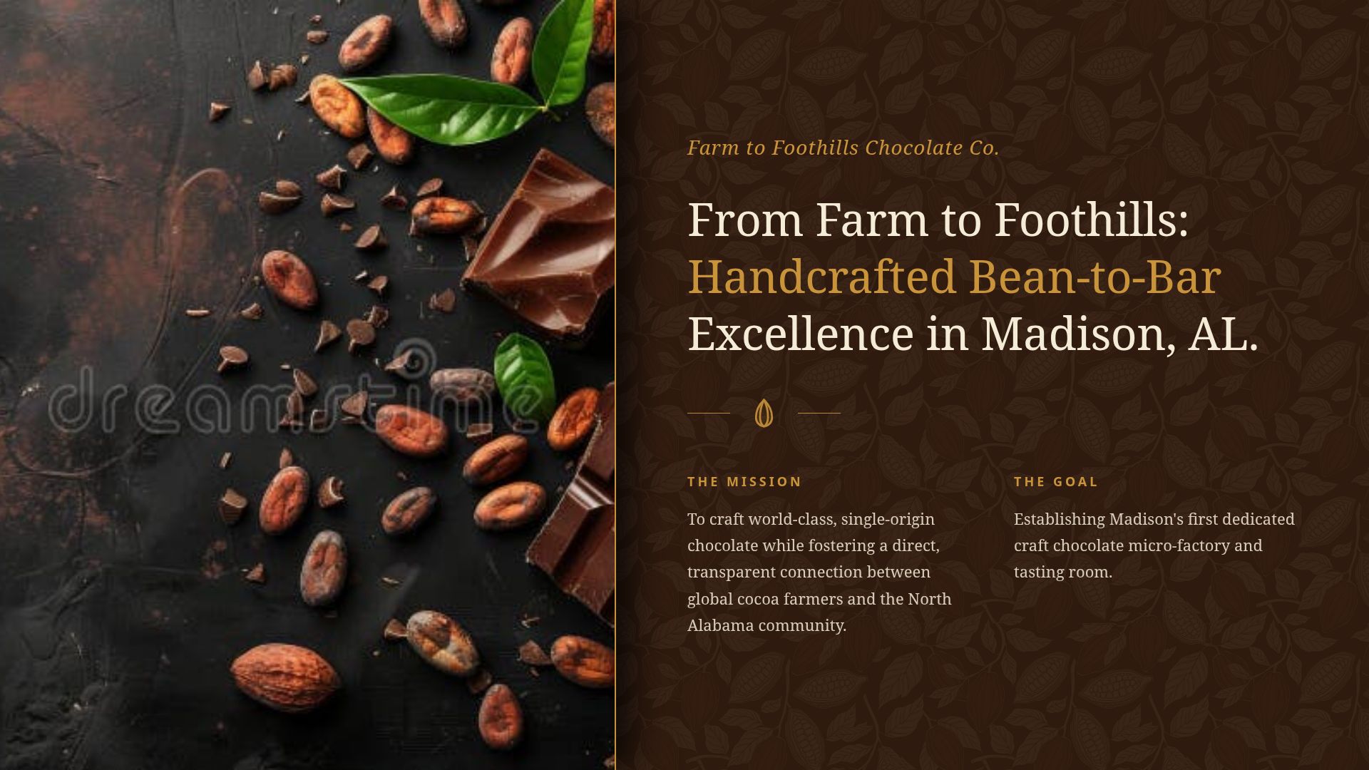 Farm to Foothills: Bean-to-Bar Chocolate Pitch Deck