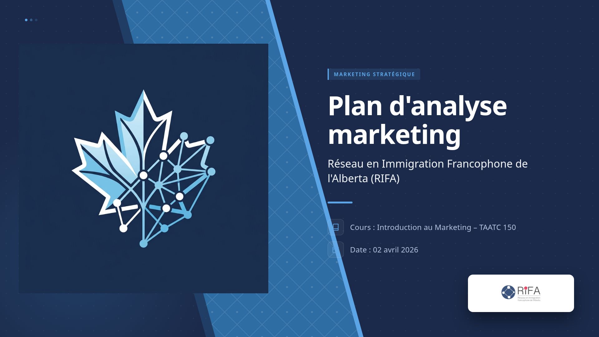 Analyse Marketing : Réseau Immigration Francophone de l'Alberta