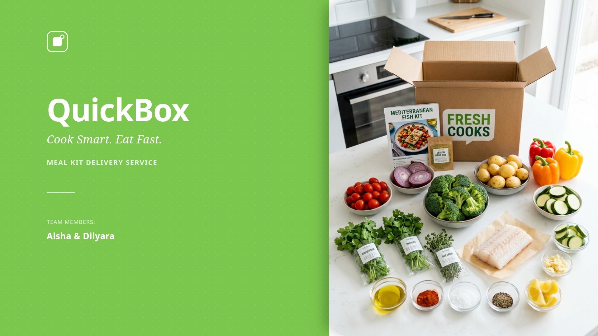QuickBox: Meal Kit Delivery Startup Pitch for Kazakhstan
