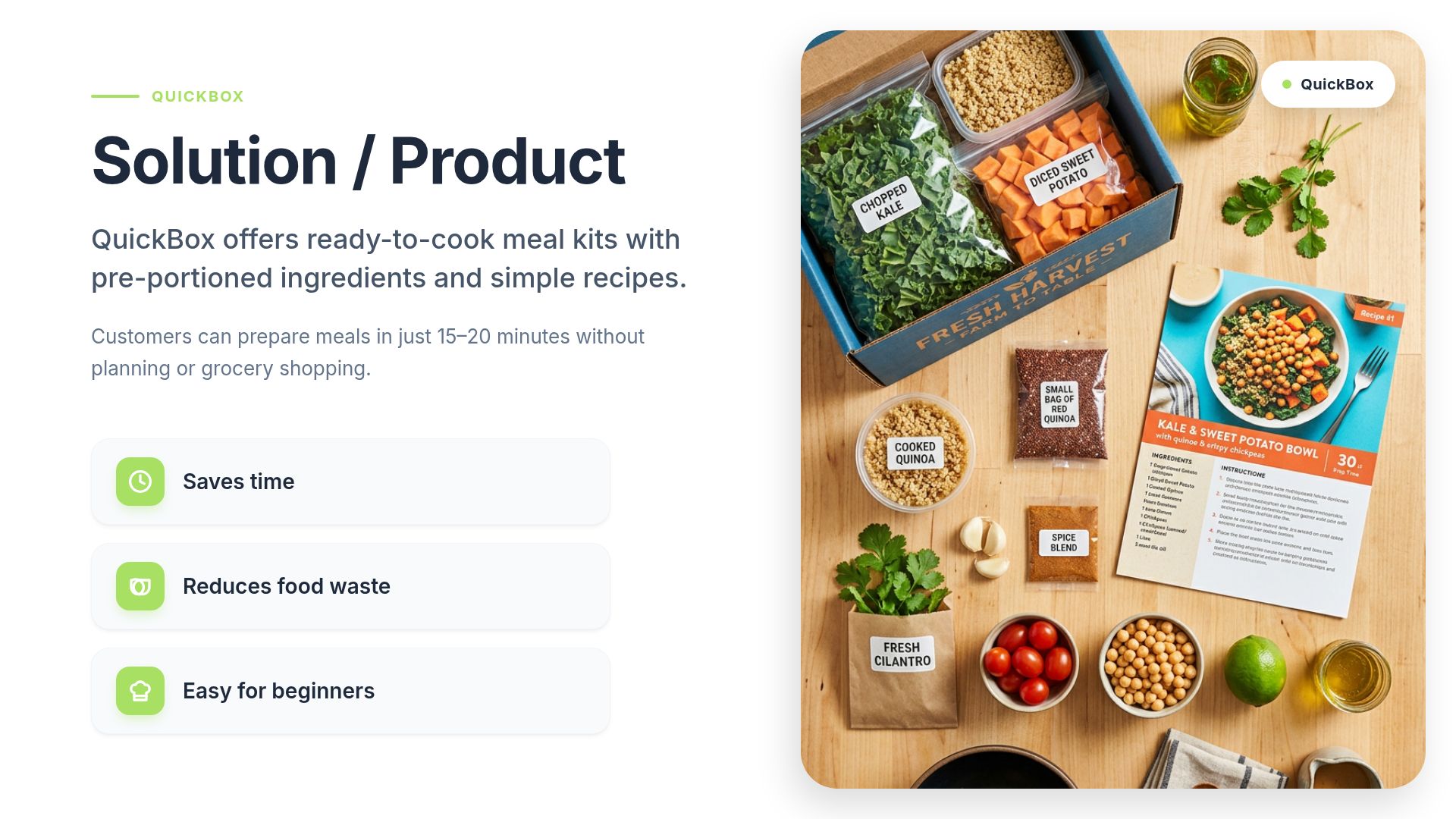 QuickBox: Revolutionizing Meal Prep for Modern Lifestyles