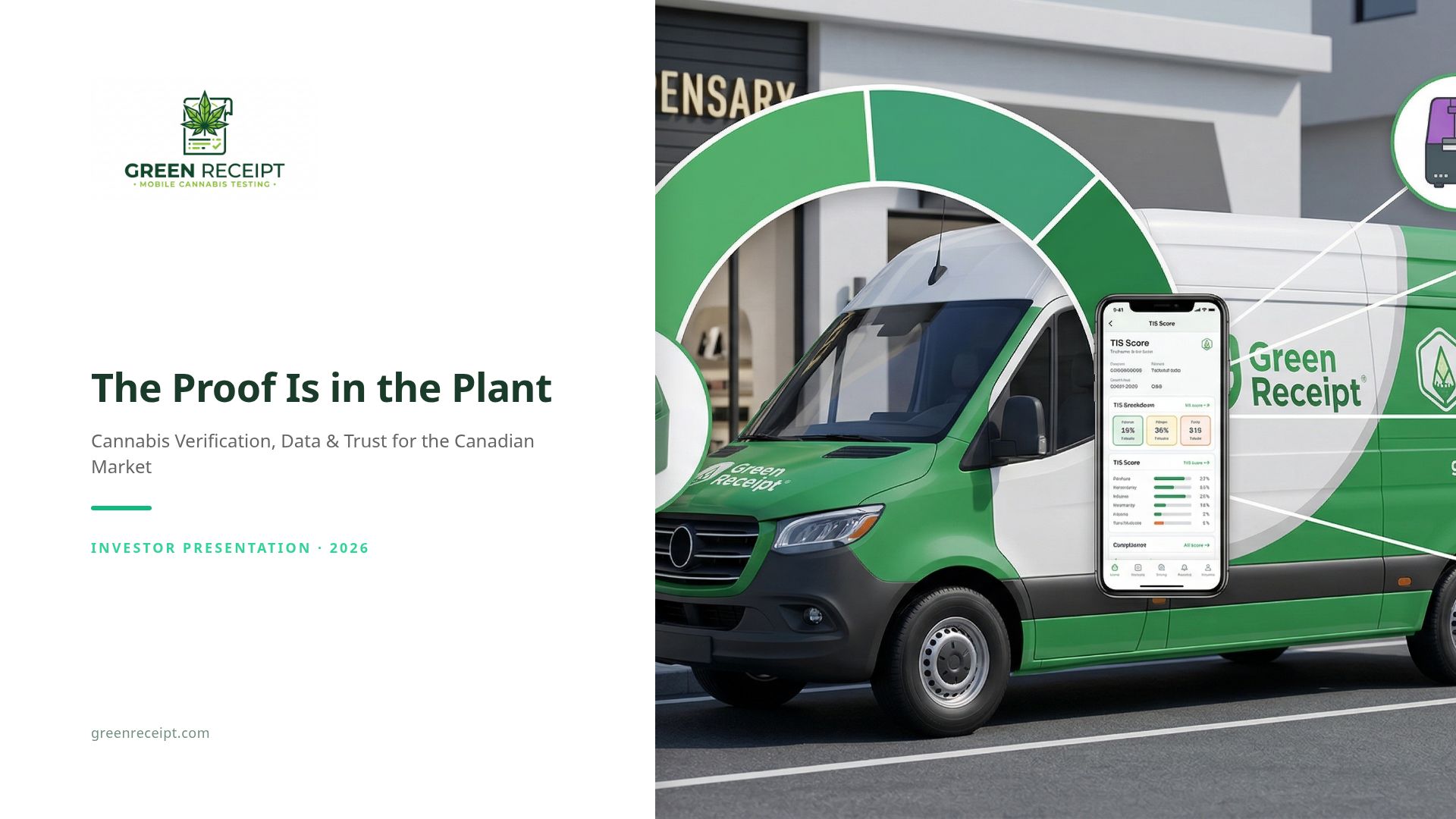 Green Receipt: Cannabis Verification Investor Pitch Deck