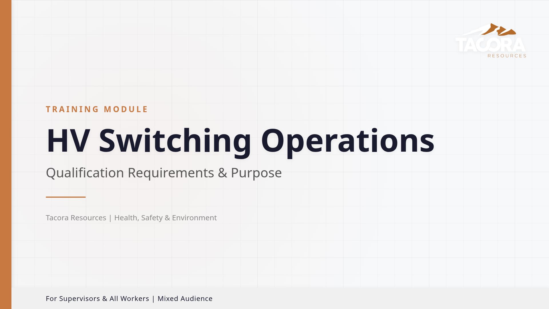 HV Switching Operations: Safety & Qualification Guide