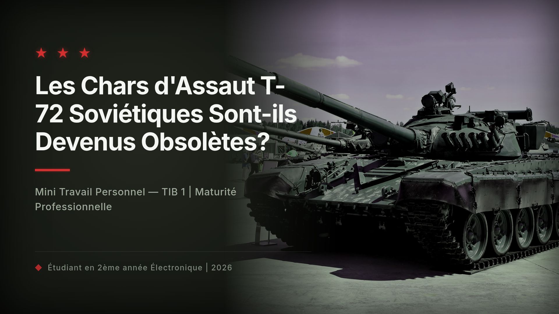 Modernisation des Chars T-72 Soviétiques : Étude et Enjeux