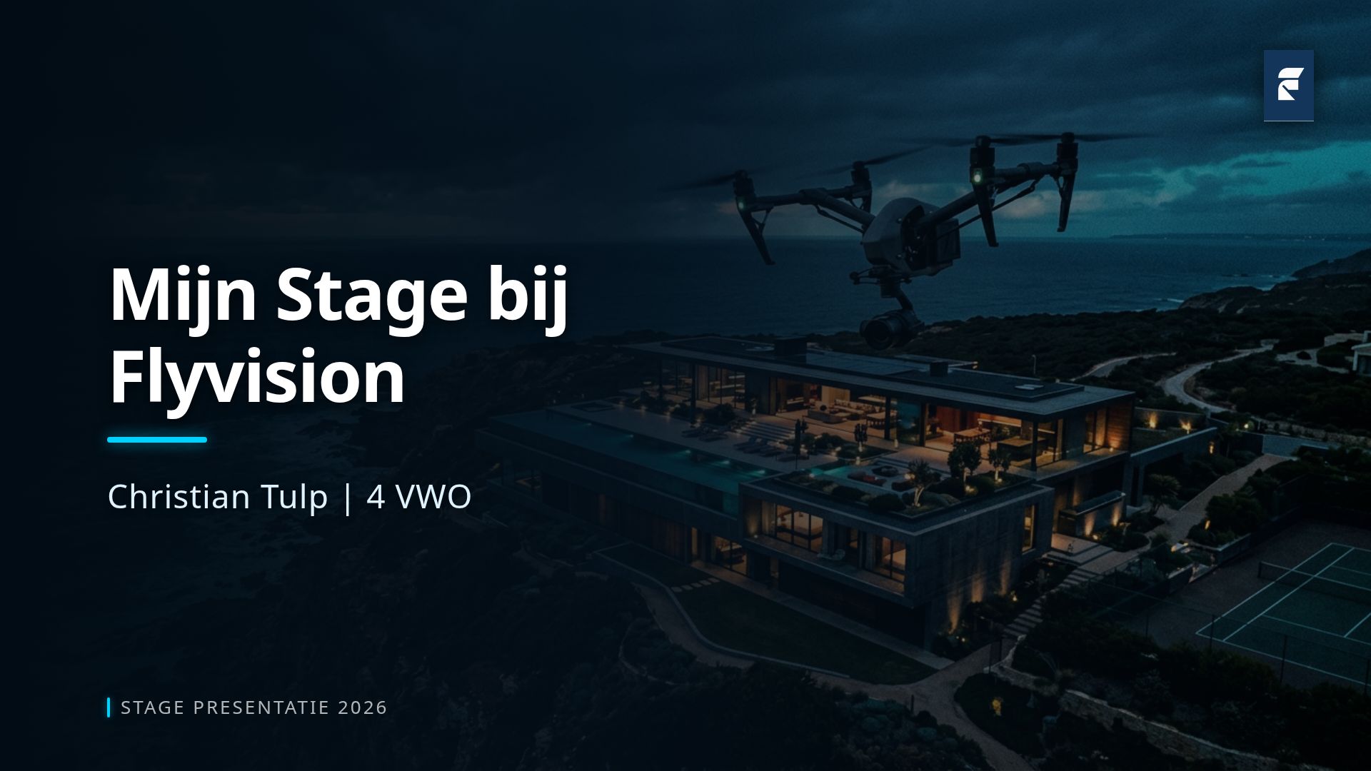 Stage bij Flyvision: Vastgoedvideo en Drone Productie
