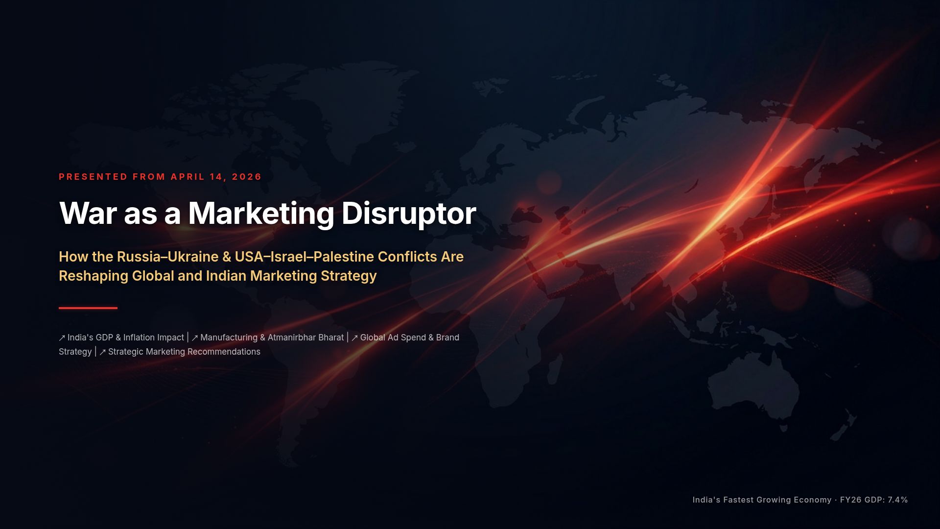 War as a Marketing Disruptor: Global and Indian Strategies