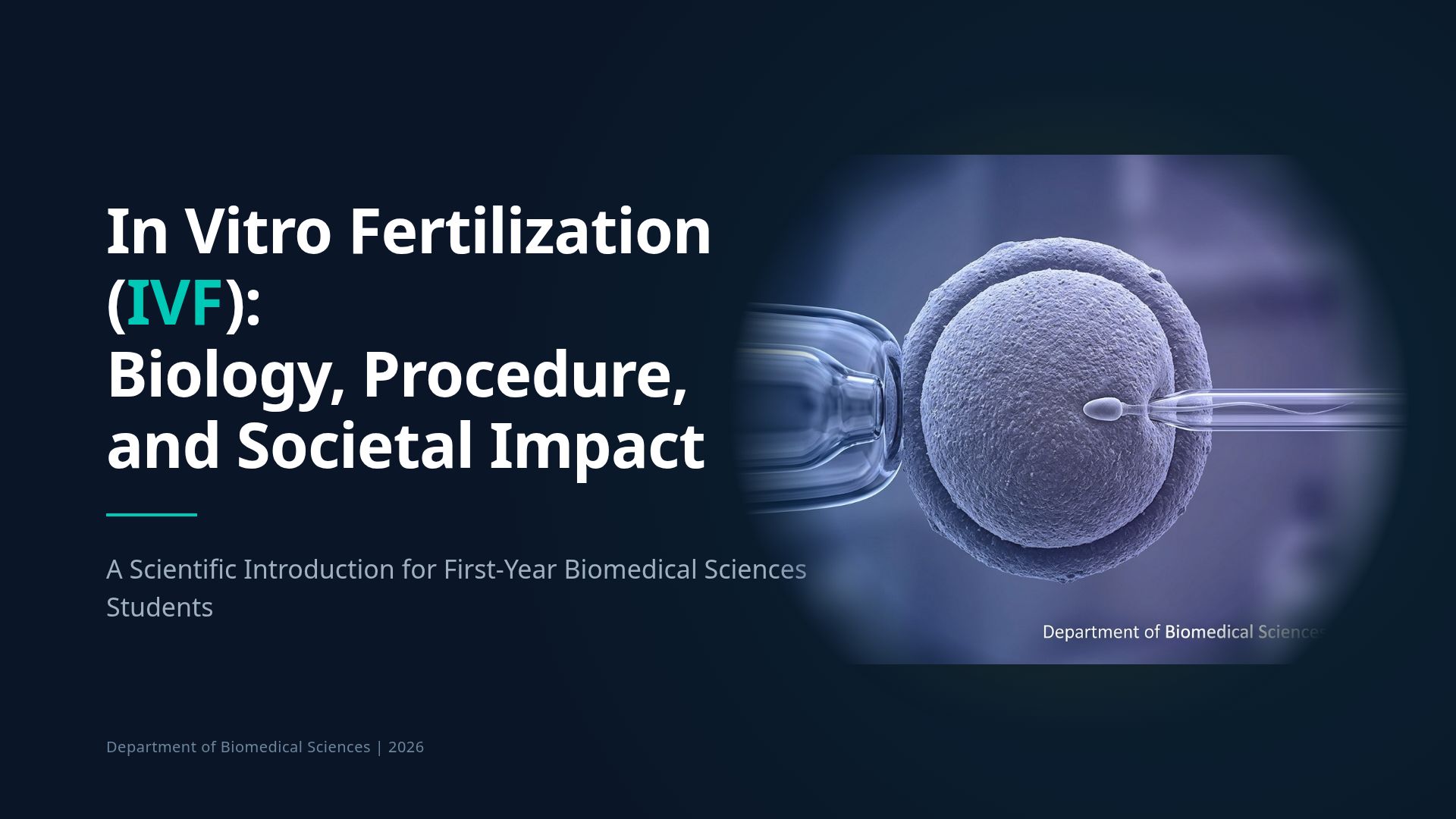 In Vitro Fertilization: Biology, Procedure & Ethics
