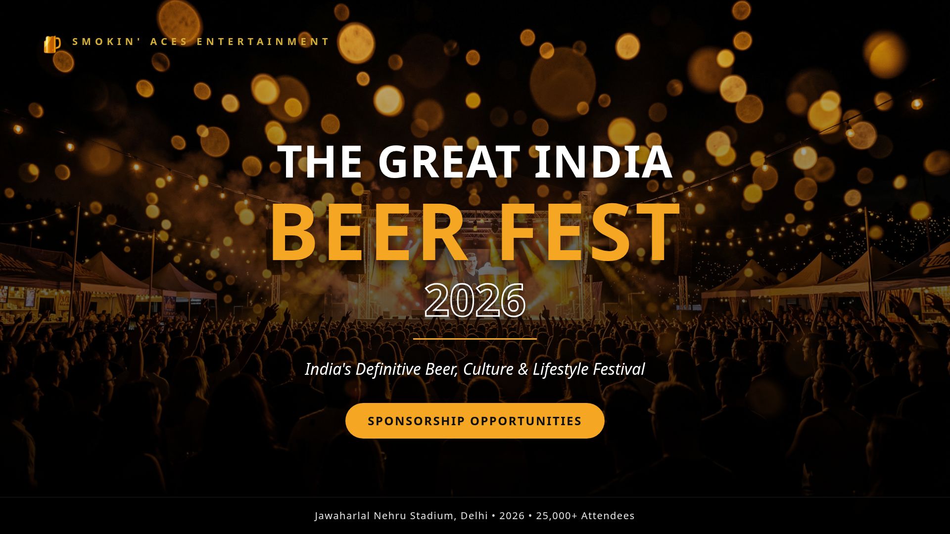 The Great India Beer Fest 2026 | Sponsorship Opportunities