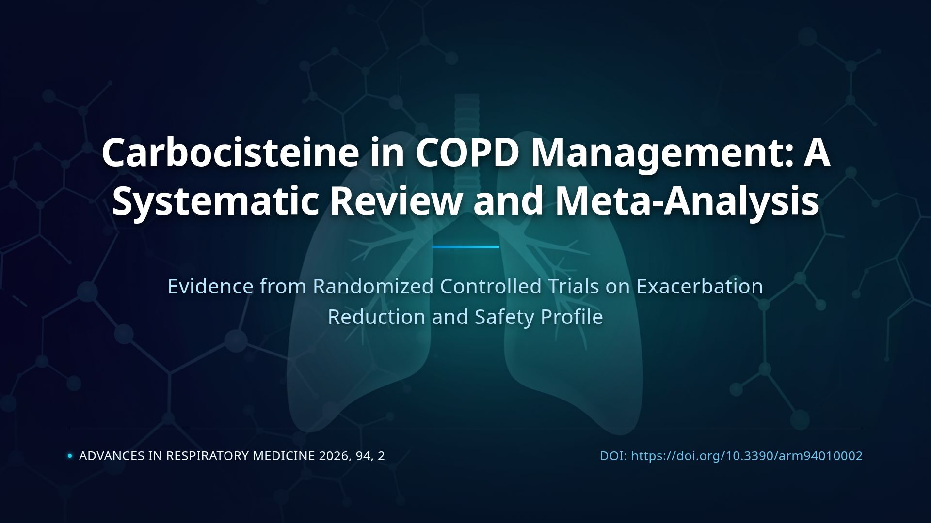 Carbocisteine for COPD Exacerbation: Meta-Analysis & Safety
