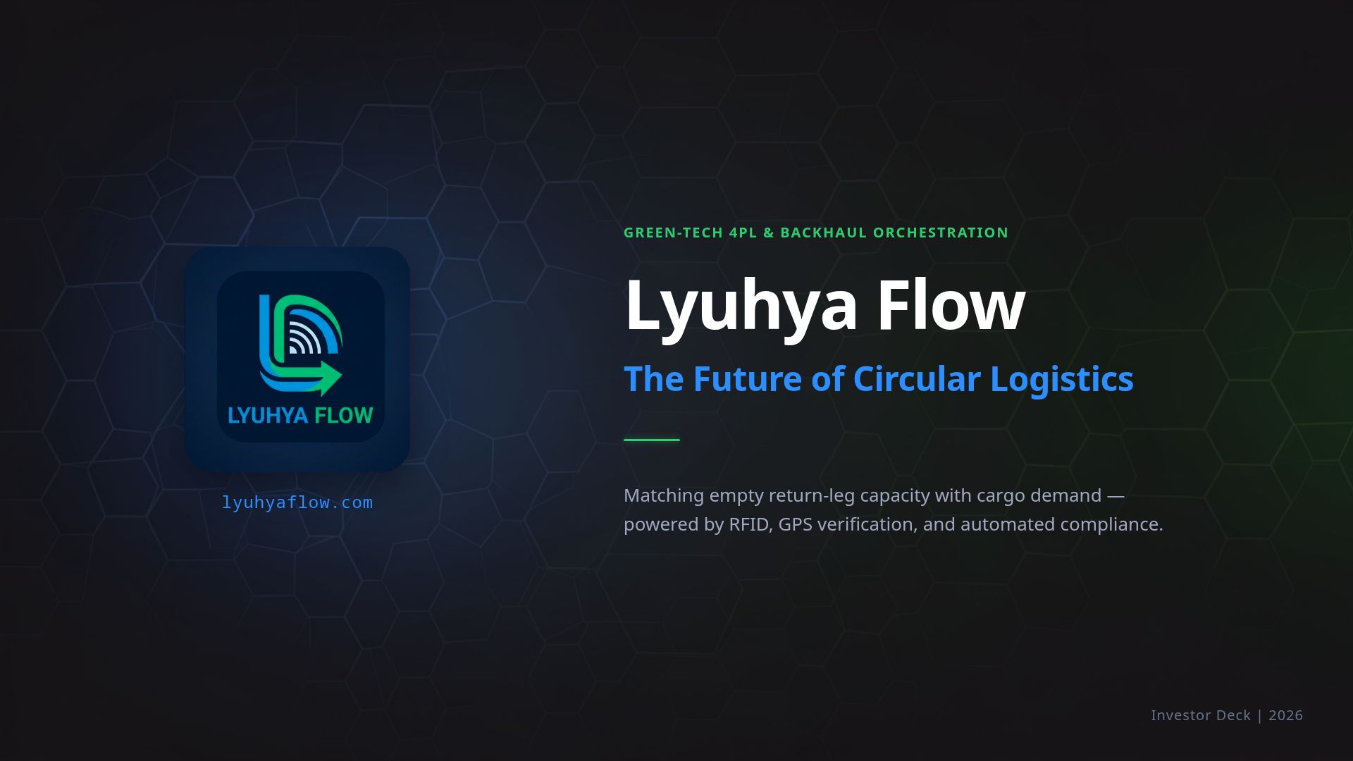 Lyuhya Flow: AI-Powered Circular Logistics & Backhaul