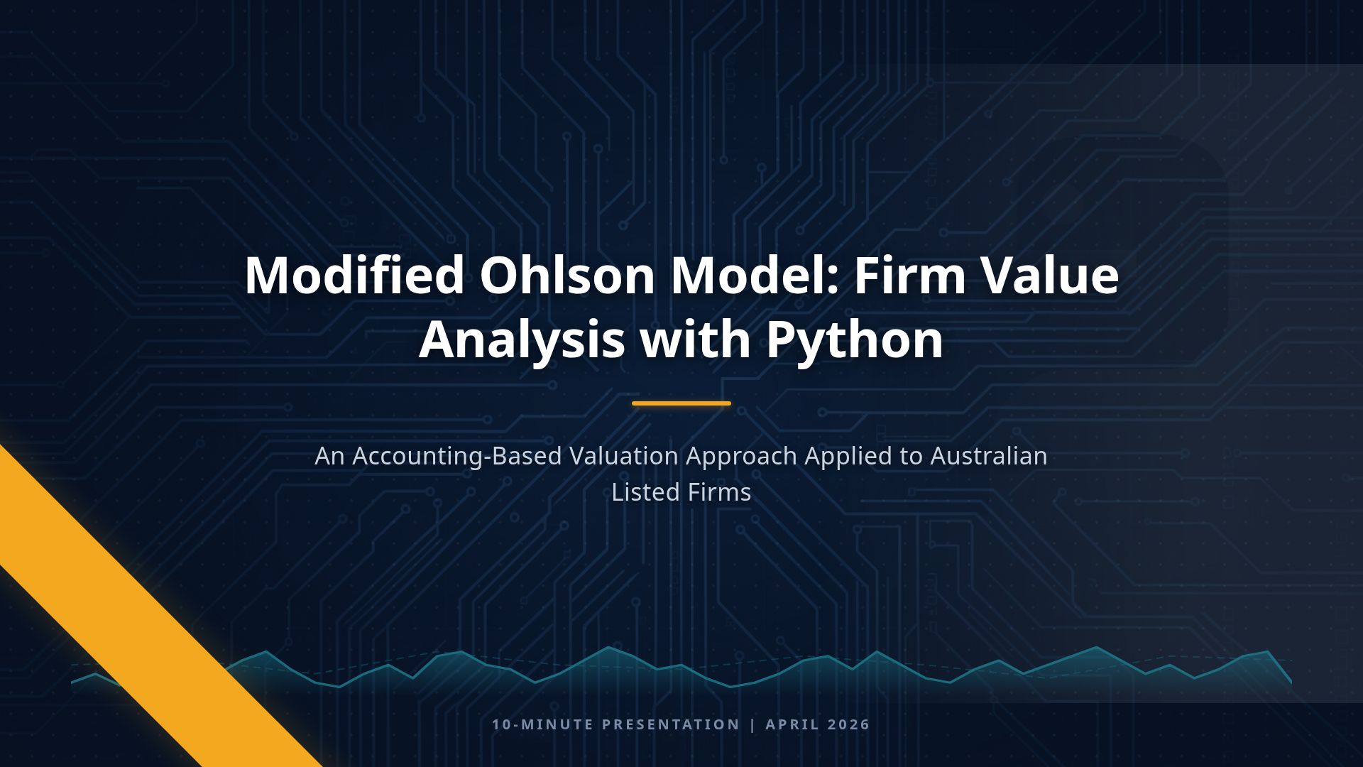 Modified Ohlson Model: Firm Valuation with Python