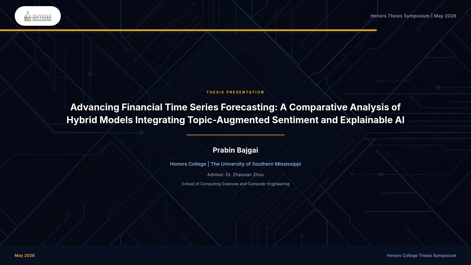 Hybrid Models for S&P 500 Forecasting & News Sentiment