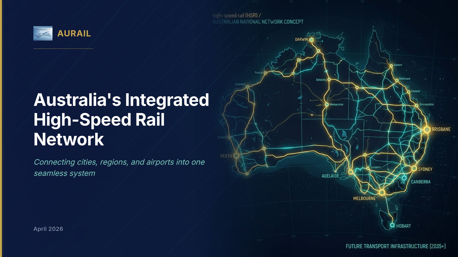 AUrail: Australia's High-Speed Rail Network Vision