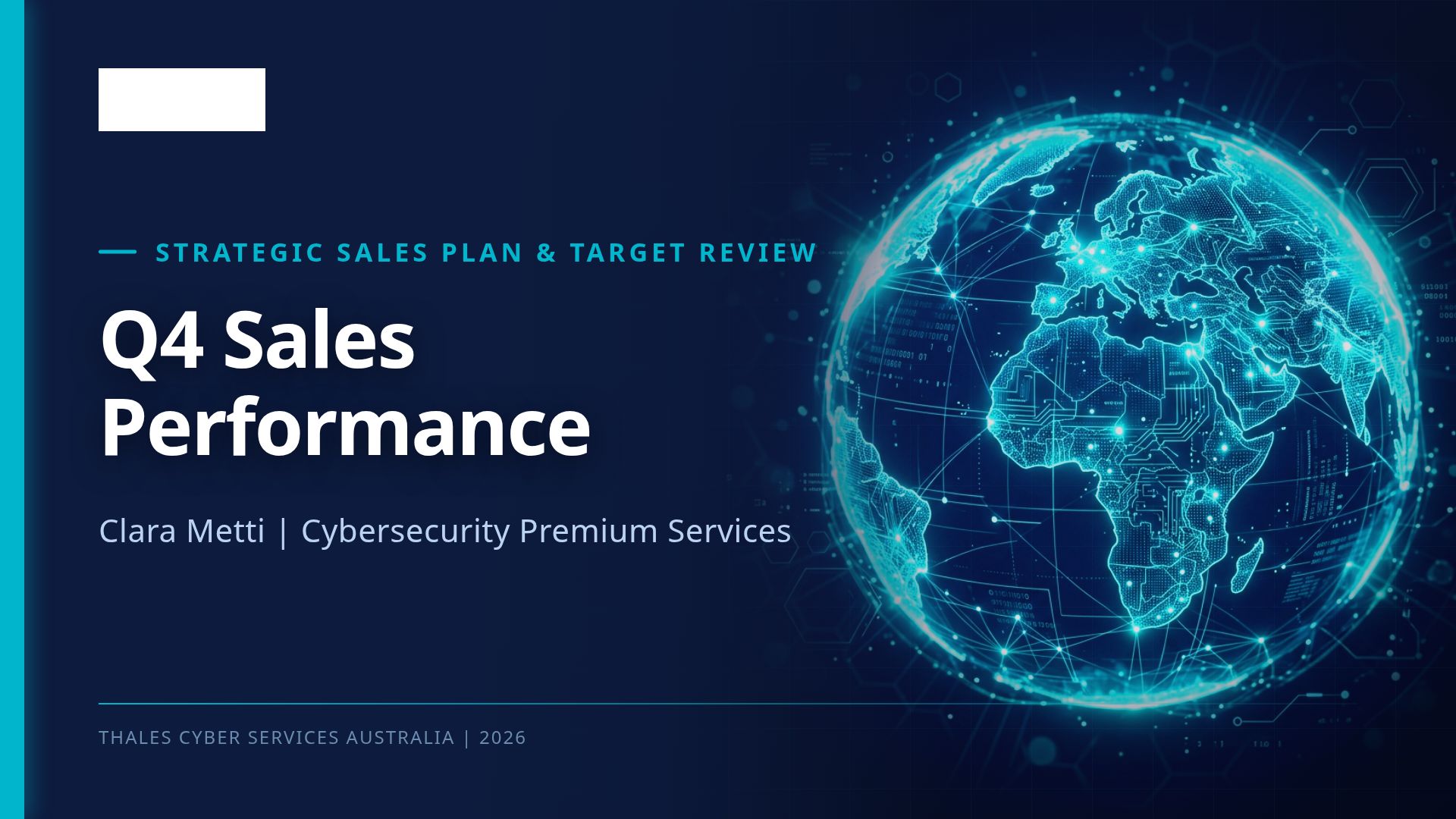 Q4 Strategic Sales Plan & Target Review - Thales Australia