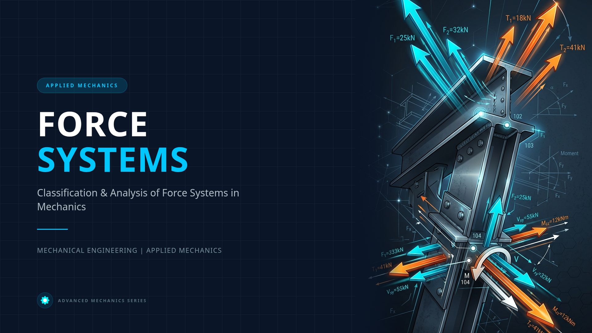 Classification of Force Systems in Applied Mechanics