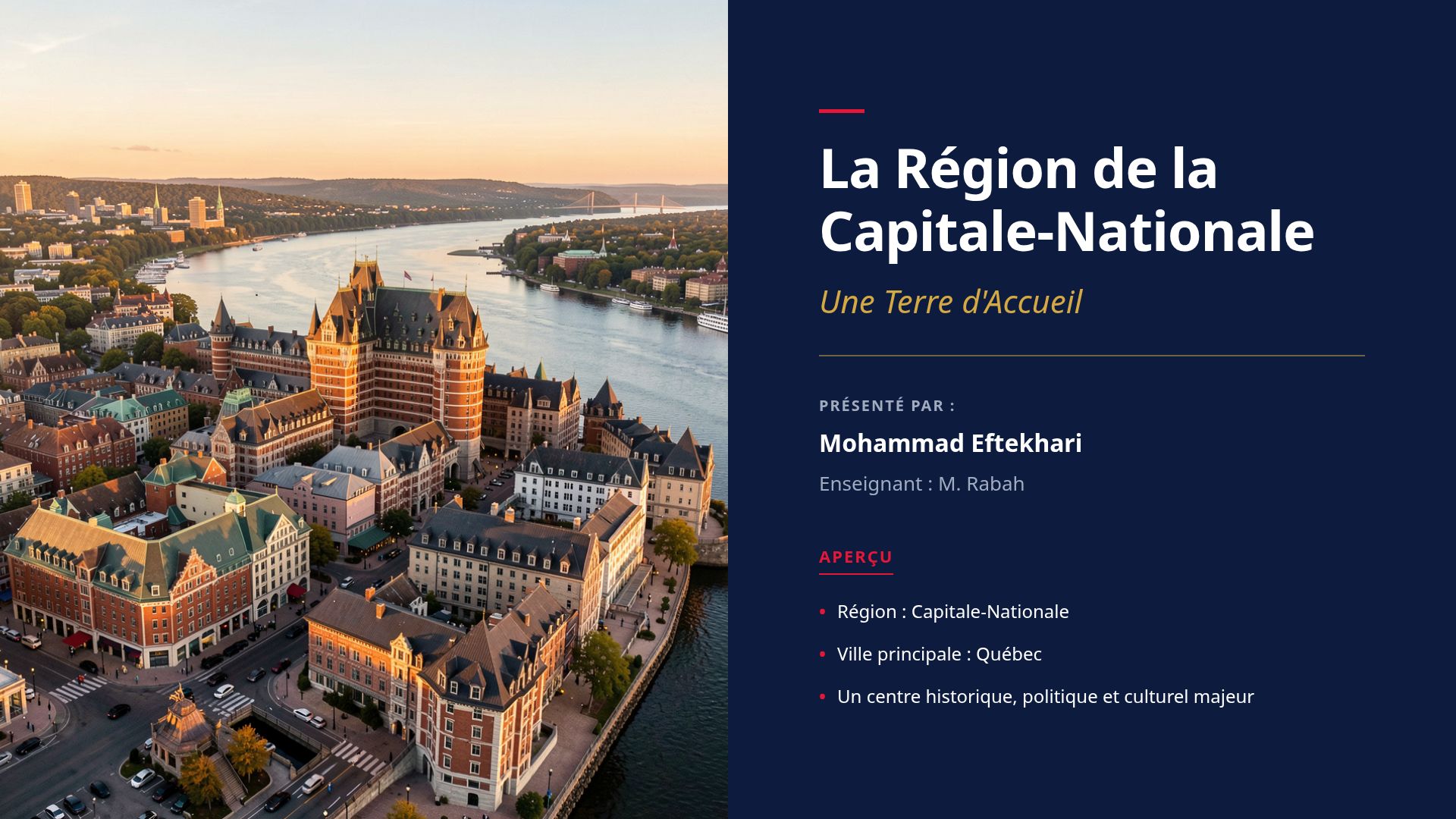 Vivre dans la Capitale-Nationale : Emploi, Culture et Vie