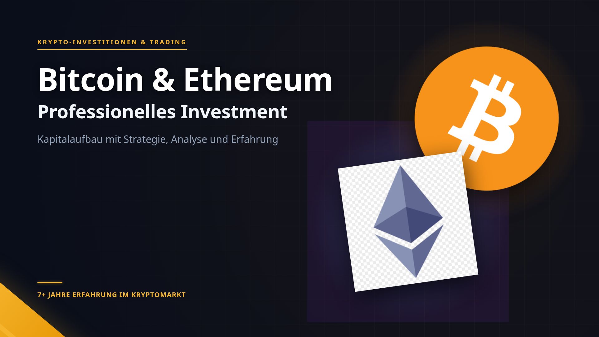 Krypto-Investitionen: Bitcoin & Ethereum Strategie