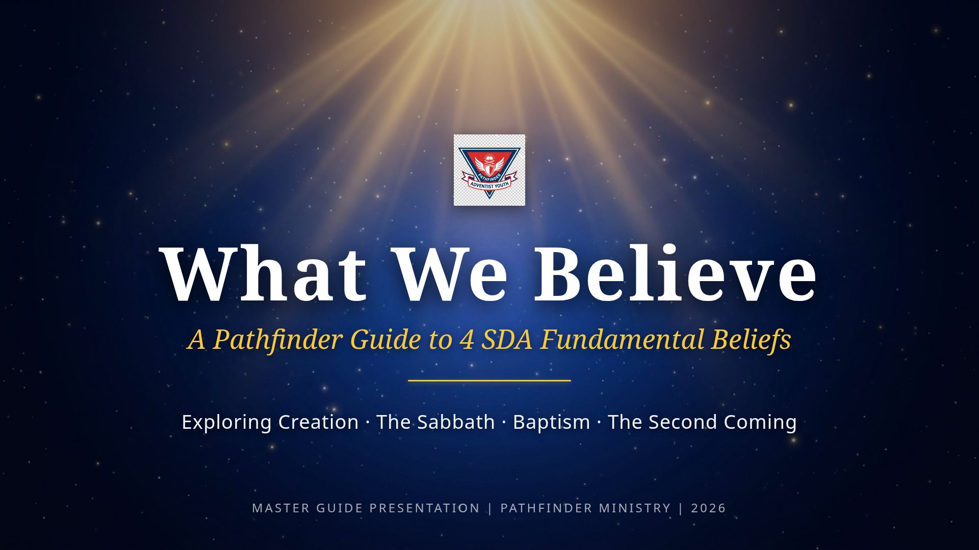SDA Fundamental Beliefs: Pathfinder Master Guide 2026