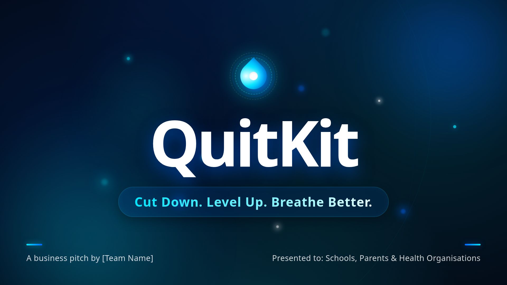 QuitKit: Teen Vaping Cessation Startup Pitch Deck