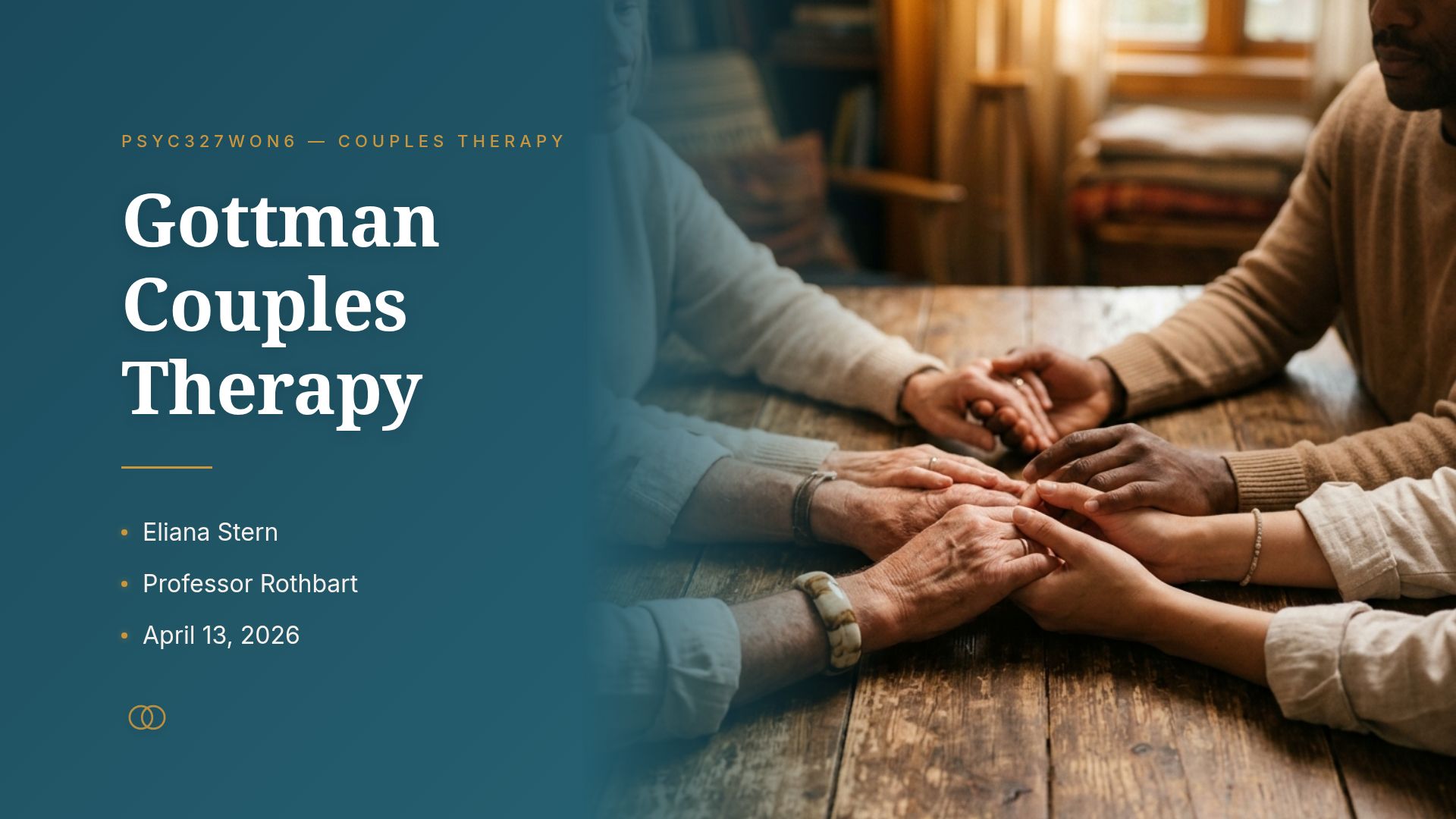 Gottman Method Couples Therapy: Building Stronger Bonds