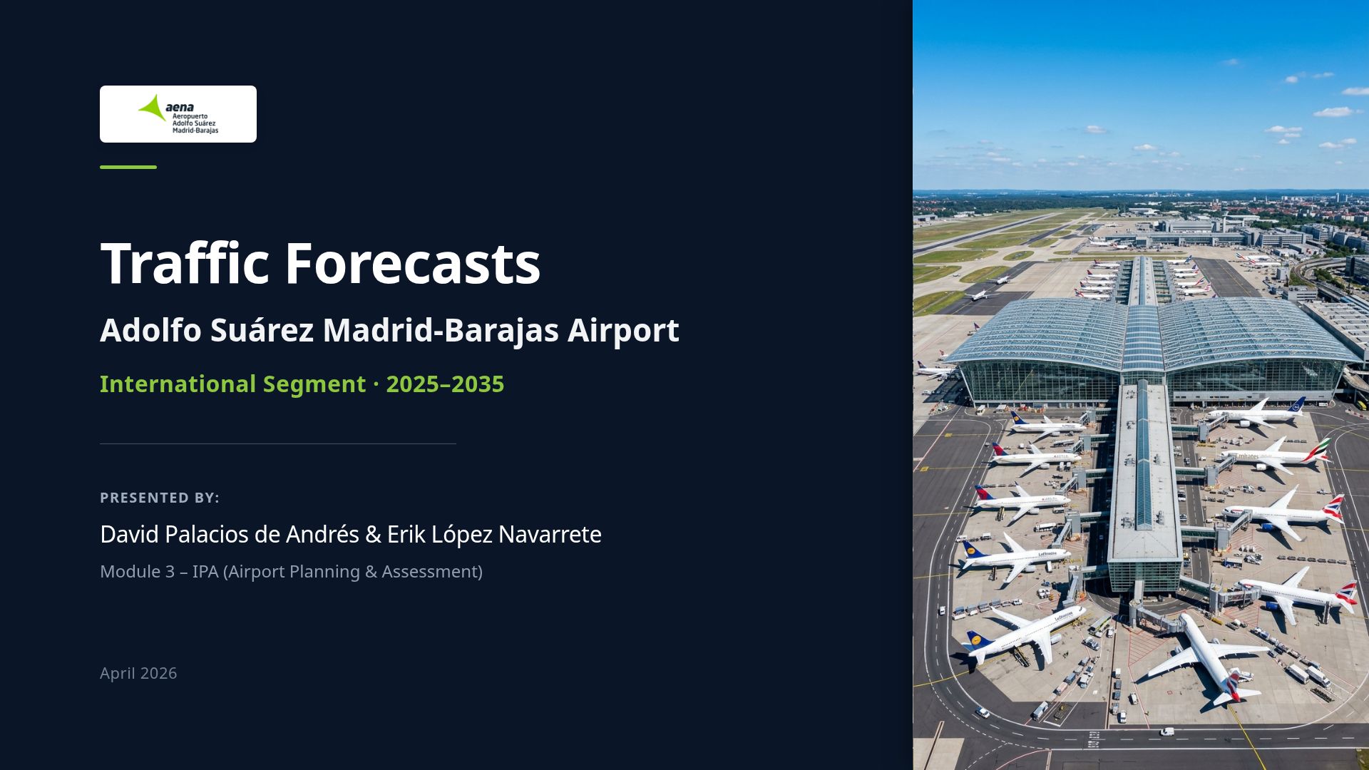 Madrid-Barajas Airport International Traffic Forecast 2035