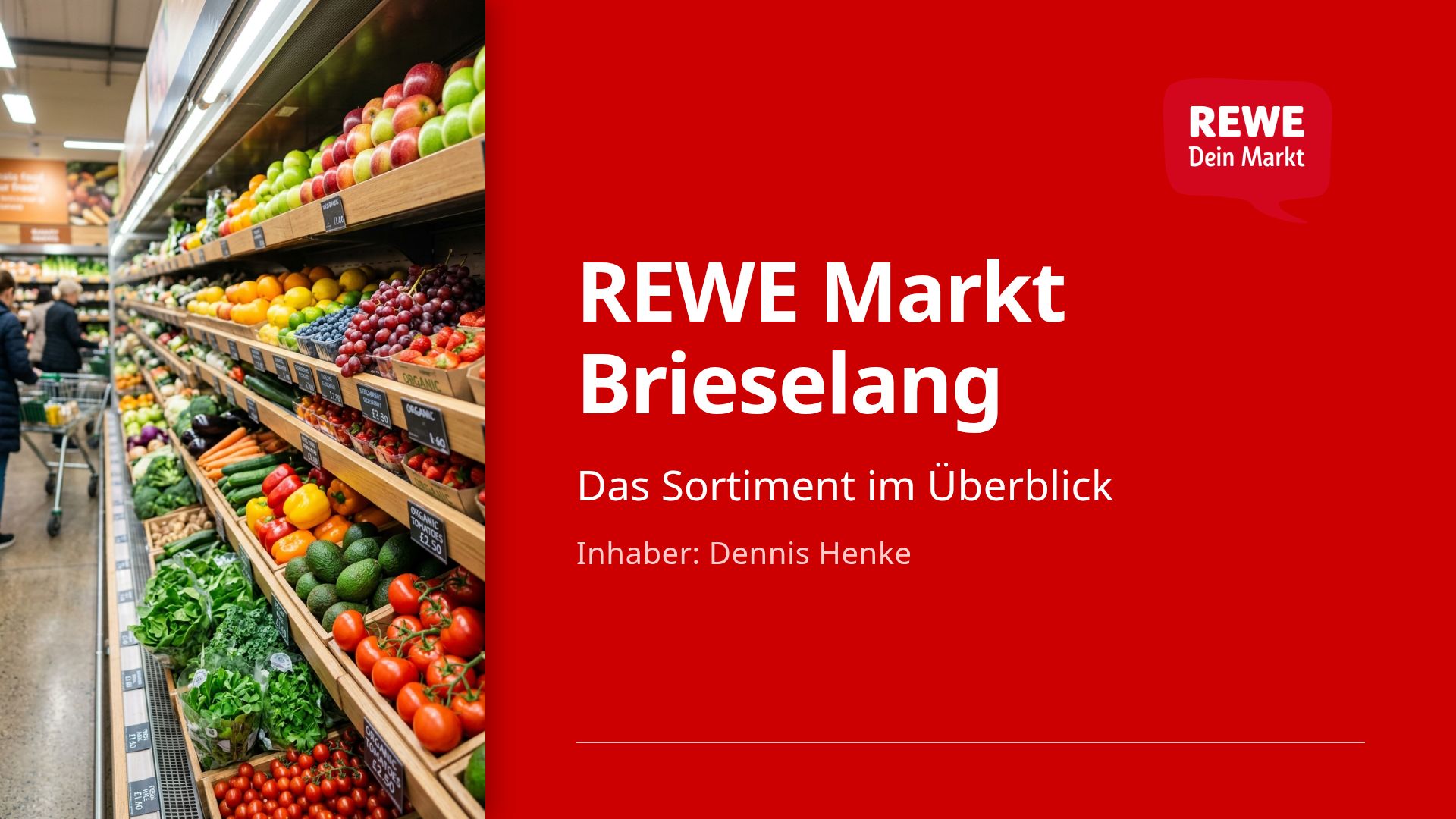 REWE Markt Brieselang: Sortiment, Frische & Service