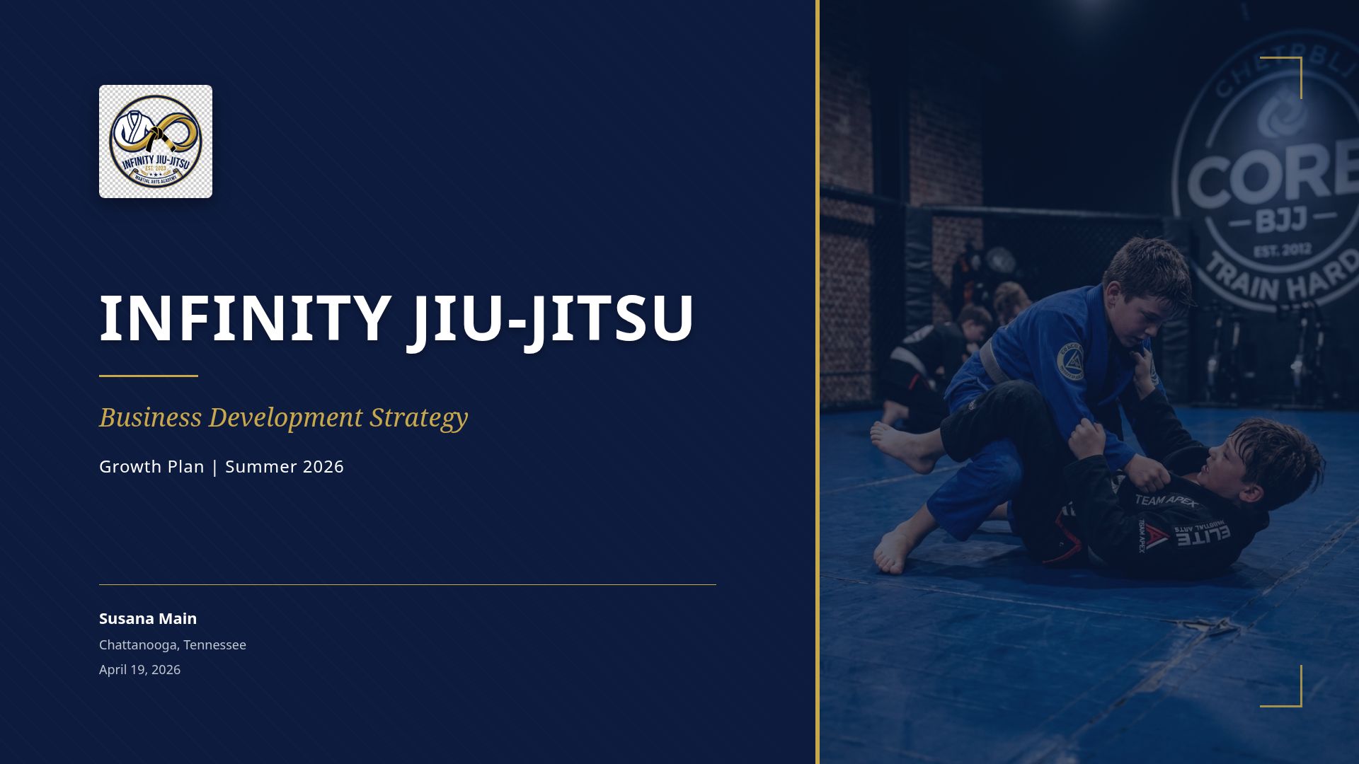 Infinity Jiu-Jitsu Business Growth & Development Plan