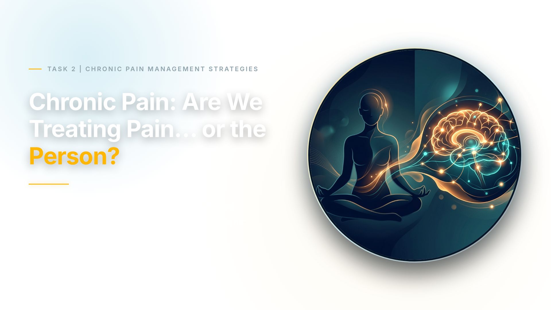 Chronic Pain Management: Mindfulness & Nutrition Analysis