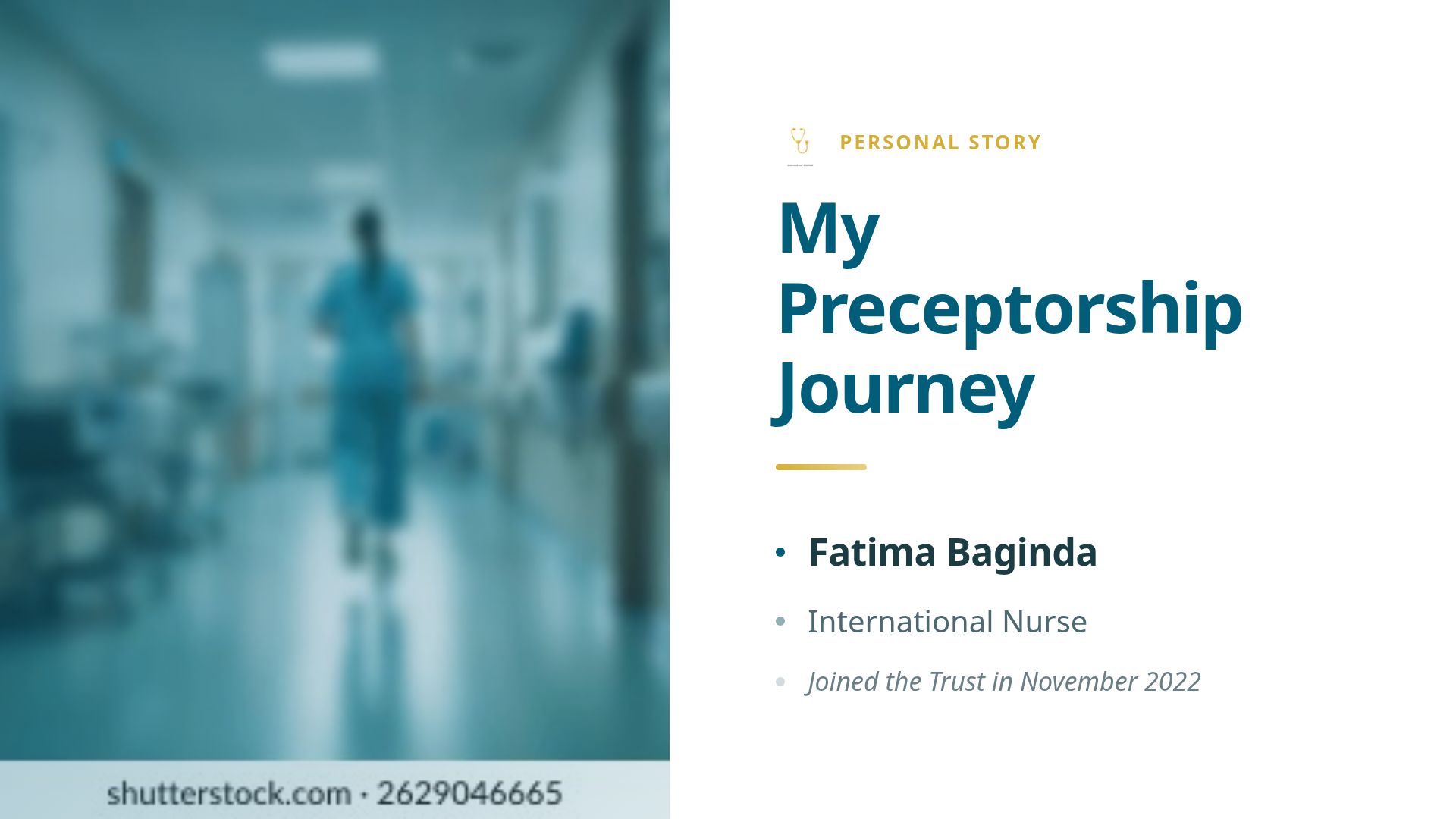 International Nurse Preceptorship Journey in the NHS