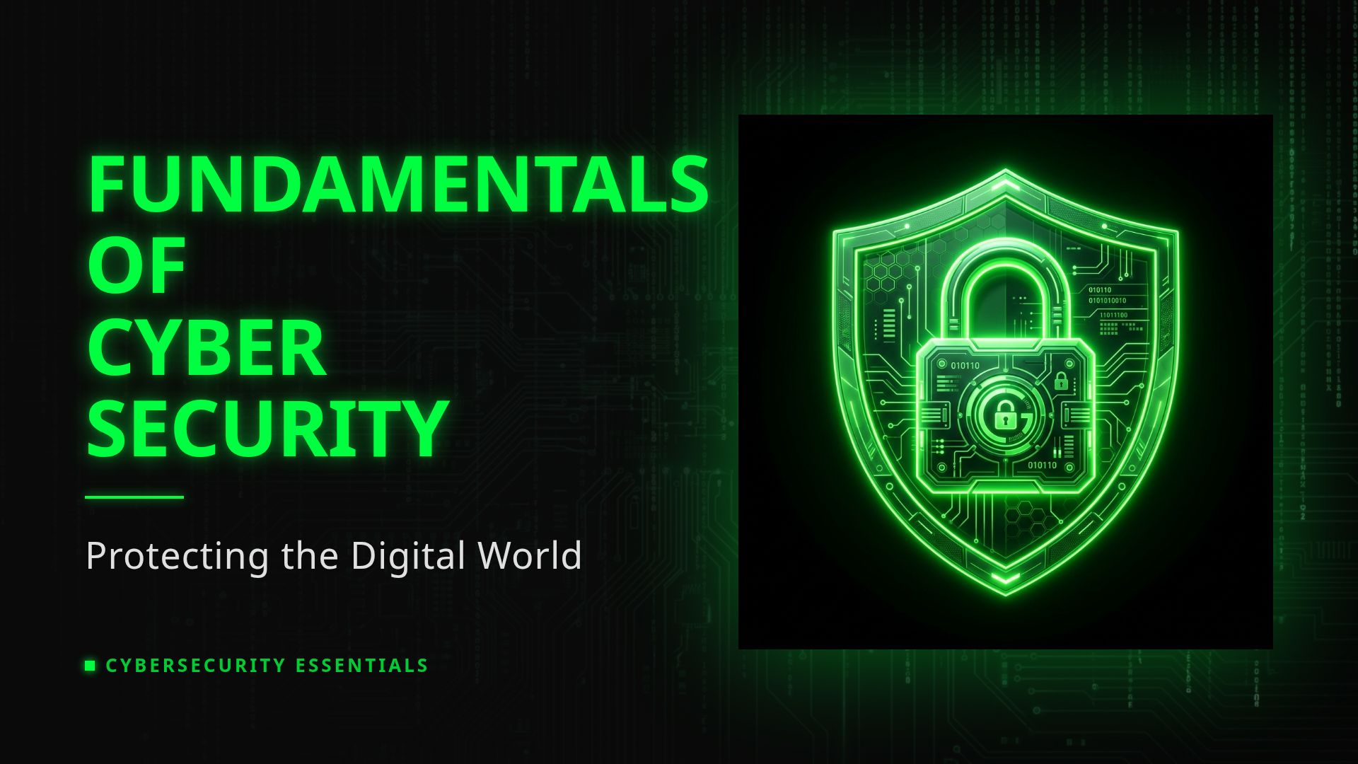 Fundamentals of Cyber Security: A Comprehensive Guide