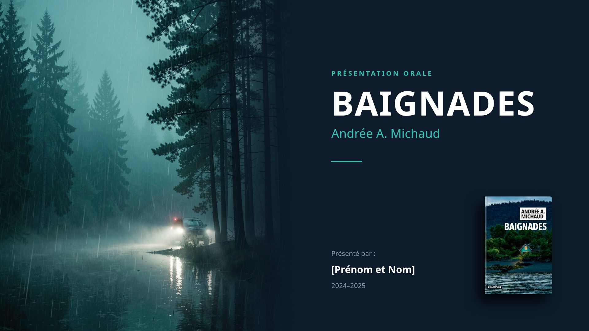 Analyse de Baignades par Andrée A. Michaud | Thriller