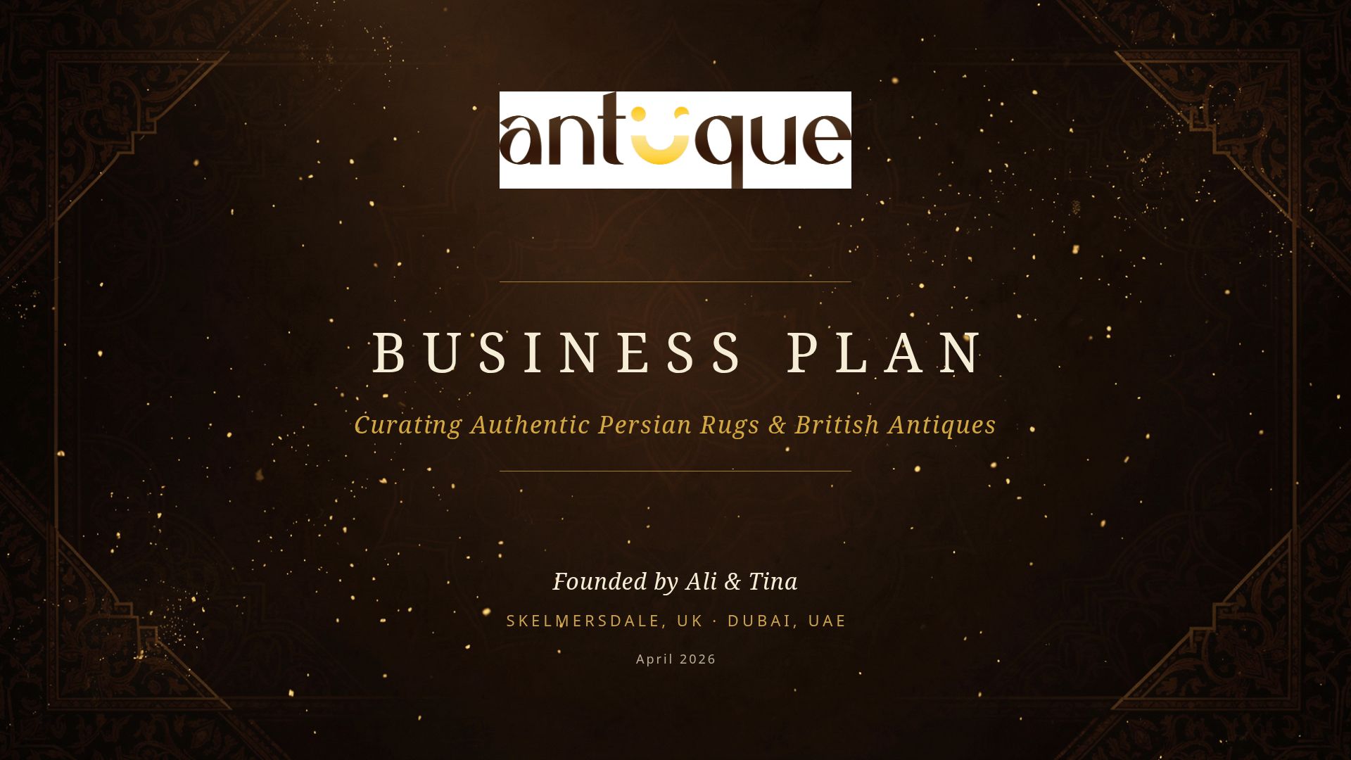 Antuque: Persian Rug & British Antique Business Plan
