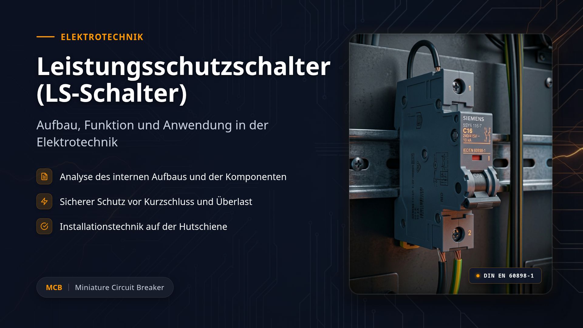LS-Schalter: Aufbau, Funktion & Auslösecharakteristiken