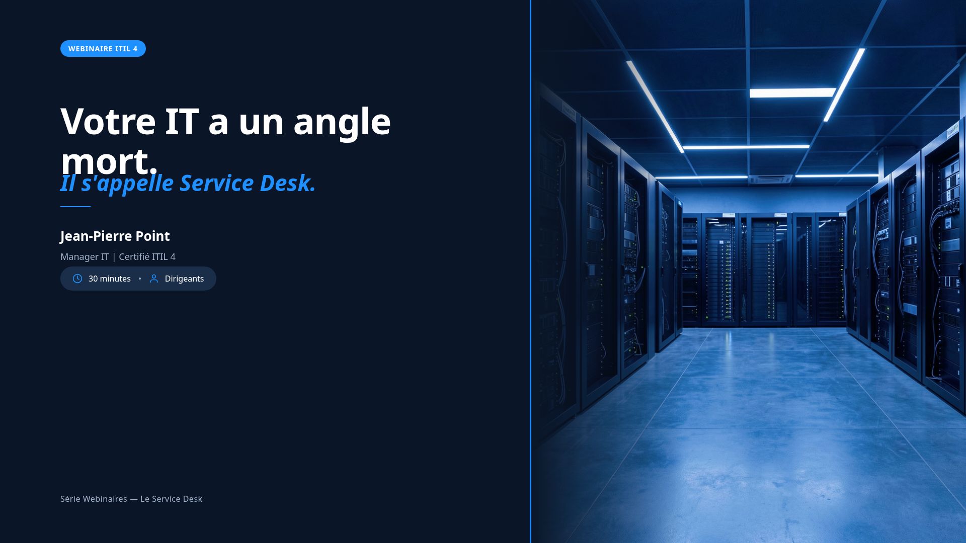 Optimiser votre Service Desk avec ITIL 4 et GLPI