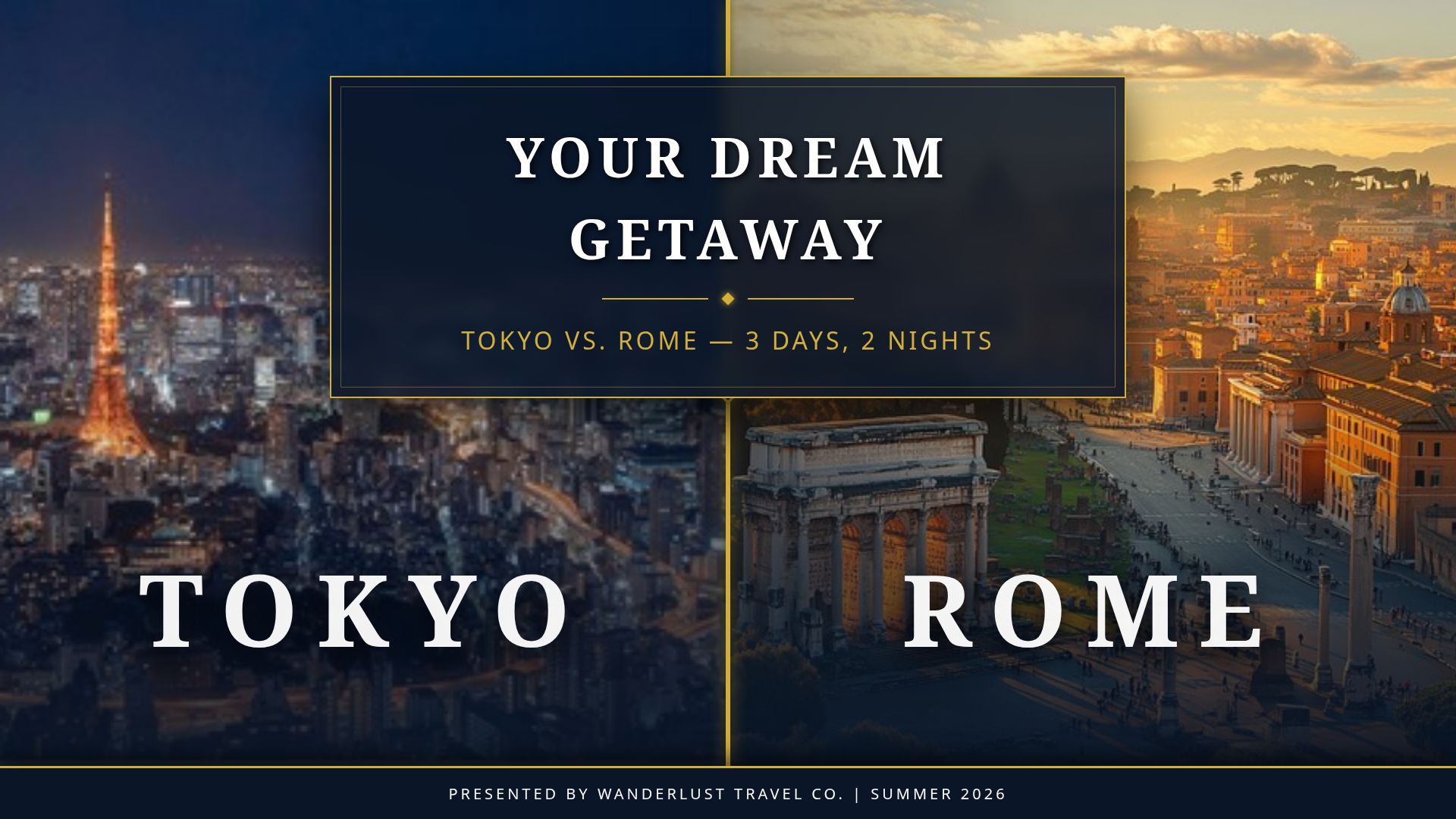 Tokyo vs. Rome: 3-Day Summer Trip Cost & Itinerary Comparison