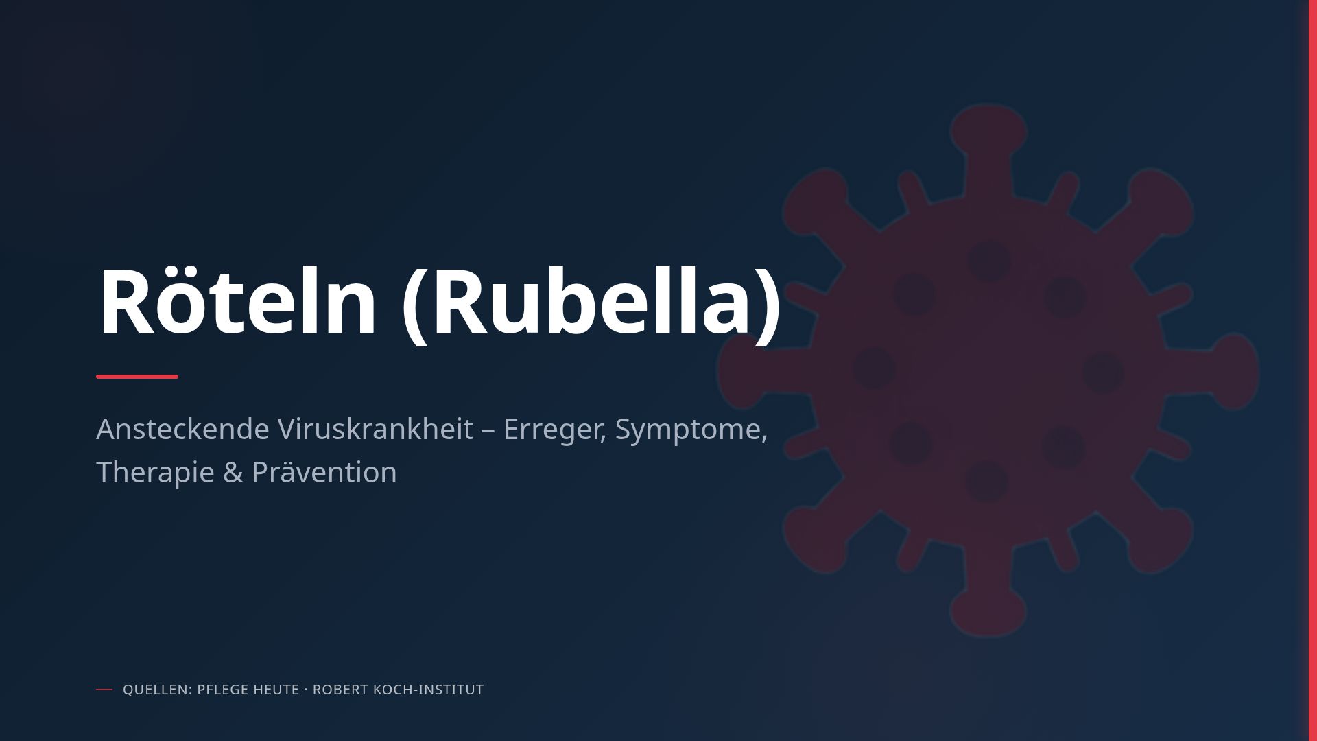 Röteln (Rubella): Symptome, Übertragung & Prävention