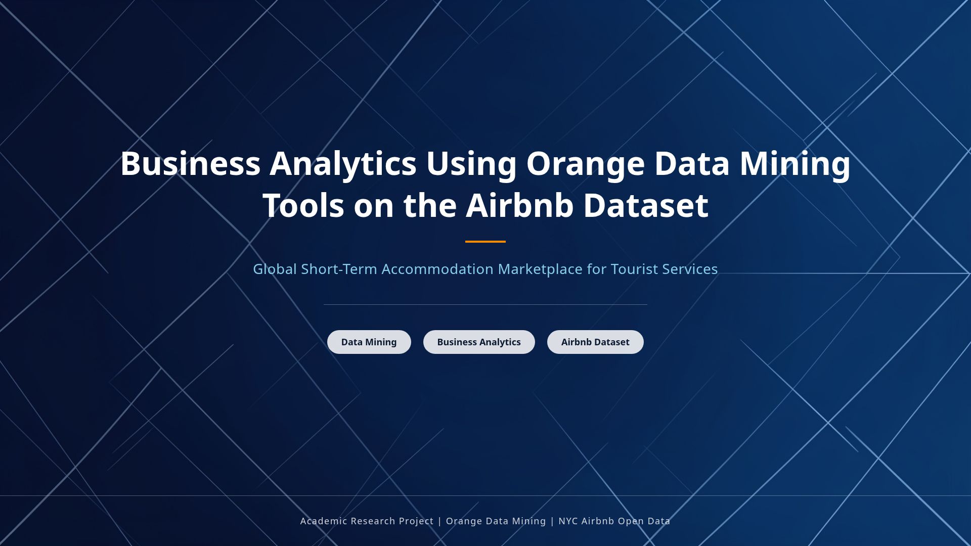Airbnb Business Analytics with Orange Data Mining