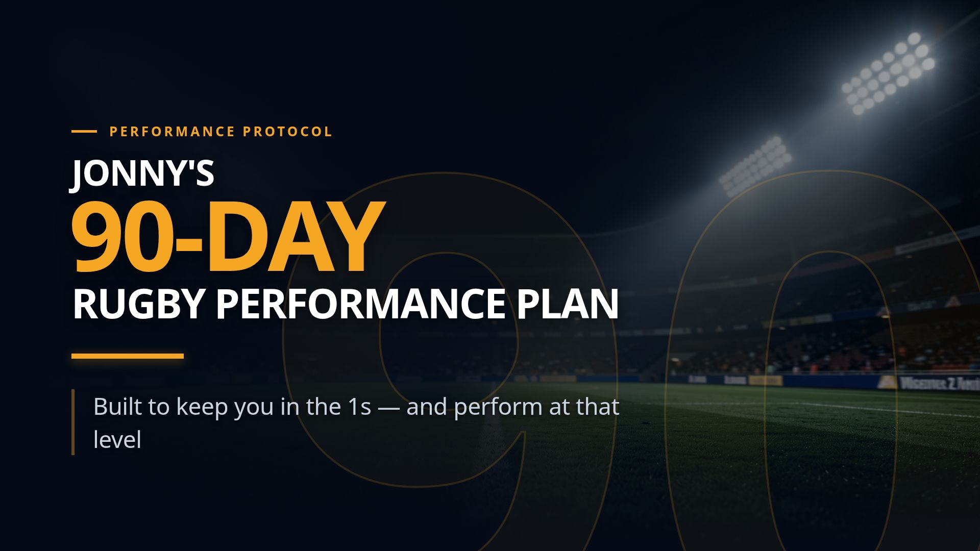 90-Day Rugby Performance Plan: Elite Fitness Training
