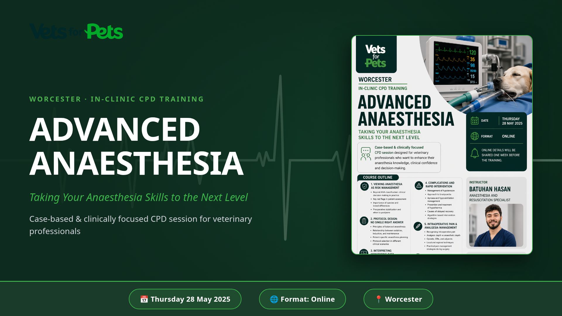 Advanced Veterinary Anaesthesia: Case-Based CPD Training