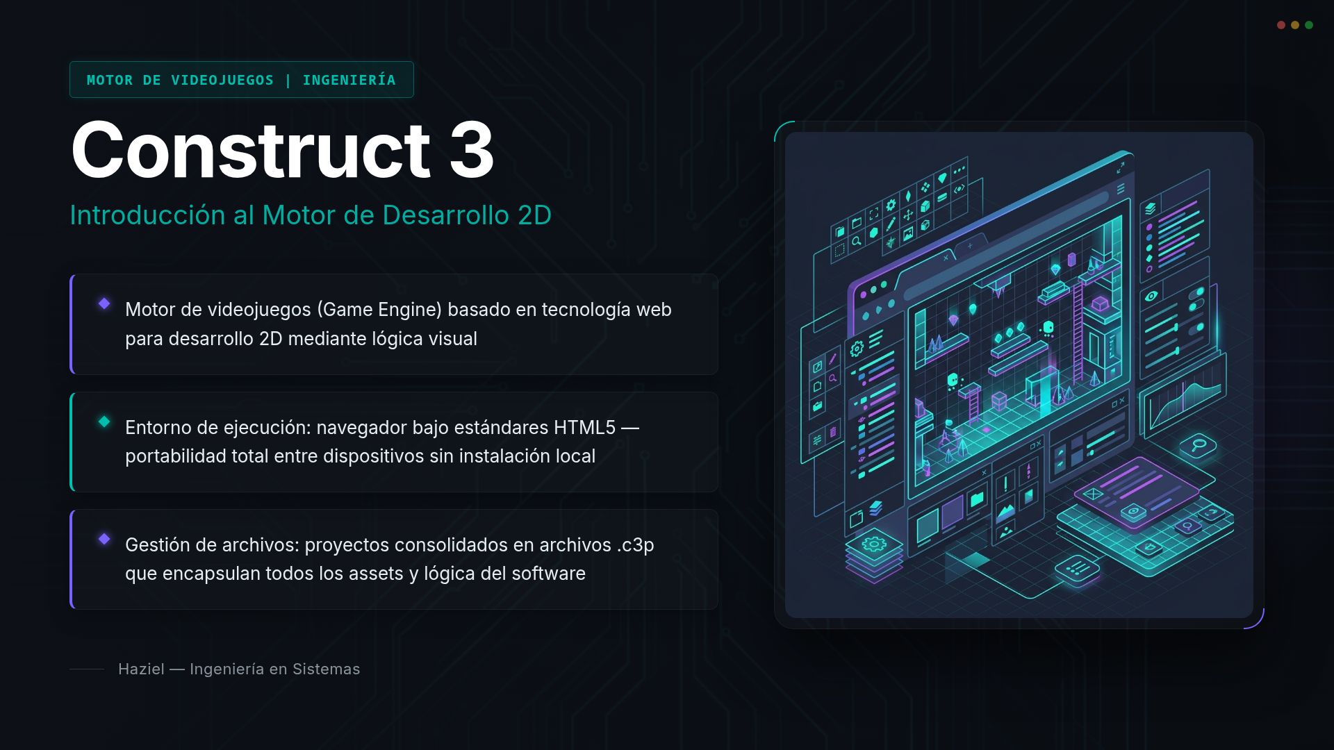 Guía de Construct 3: Motor de Desarrollo 2D para Ingeniería
