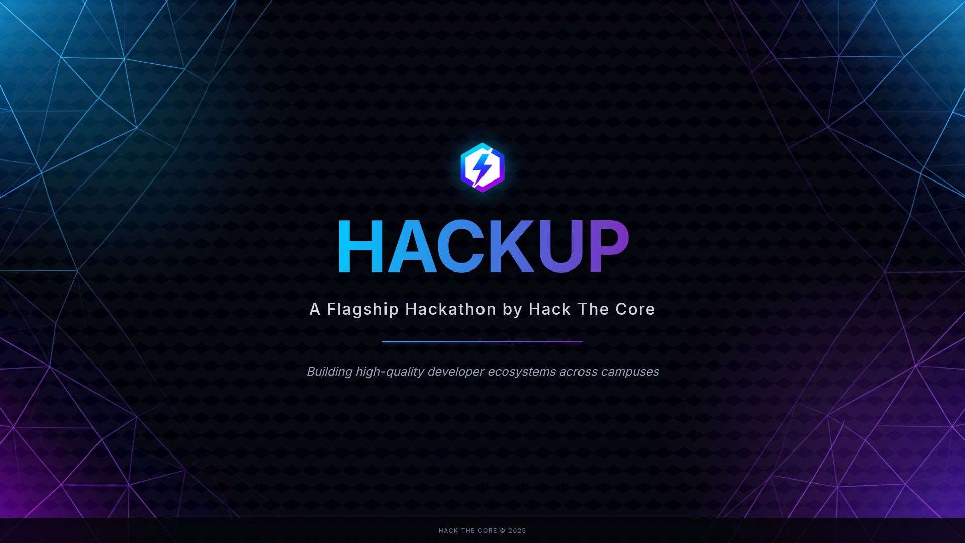 HackUp: Building India's Student Developer Ecosystem
