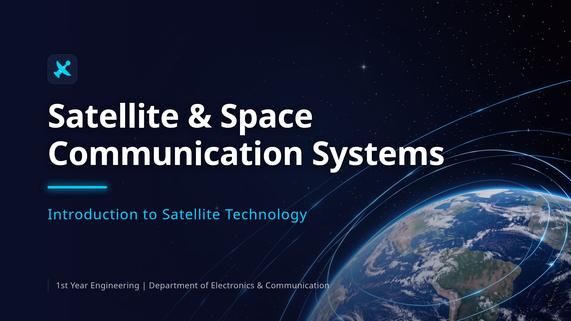 Introduction to Satellite & Space Communication Systems