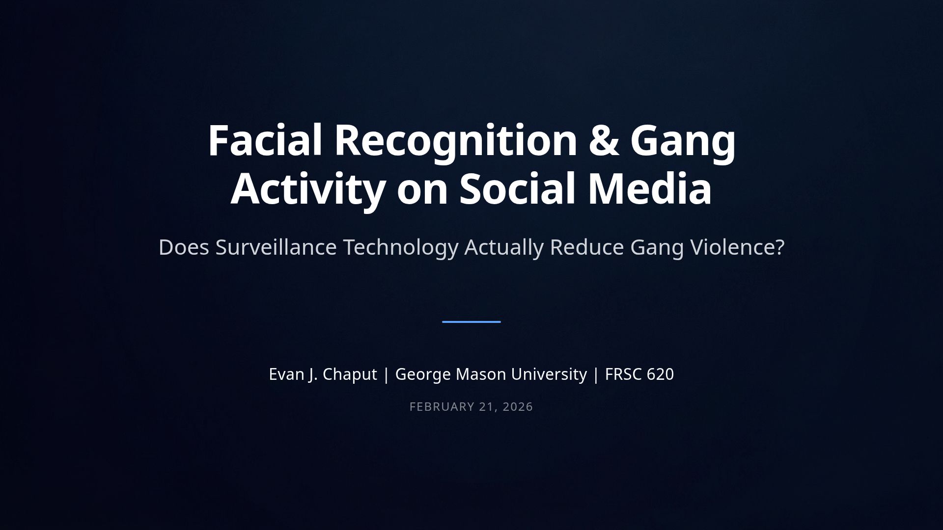 Facial Recognition vs Gang Violence on Social Media