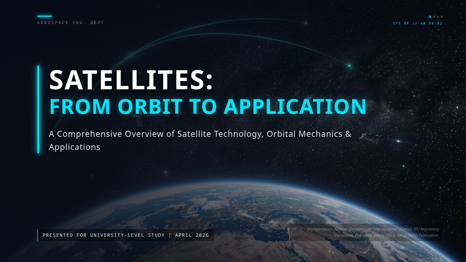Complete Guide to Satellite Technology & Orbital Mechanics