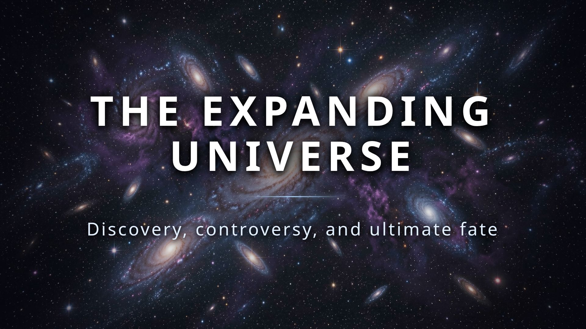 The Expanding Universe: Discovery, Big Bang & Cosmic Fate