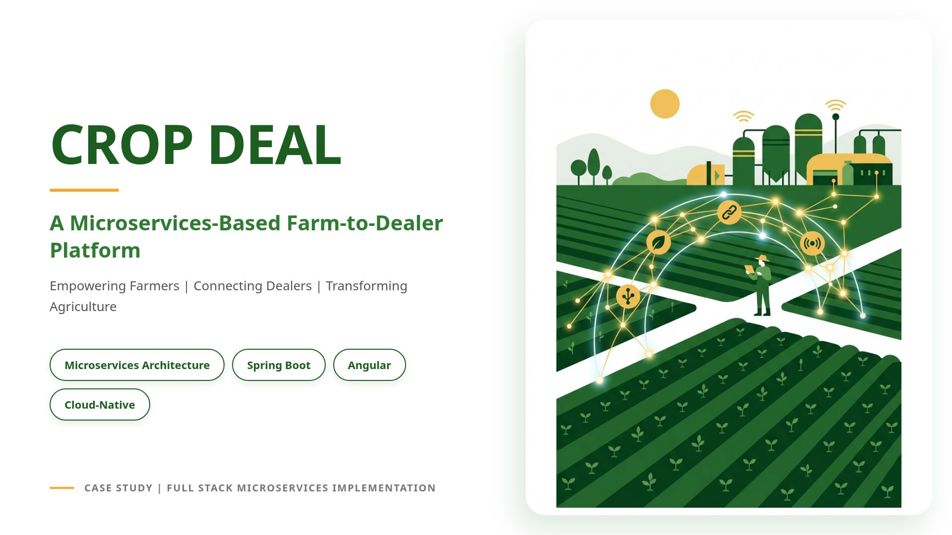 Crop Deal: Microservices Farm-to-Dealer Platform Architecture