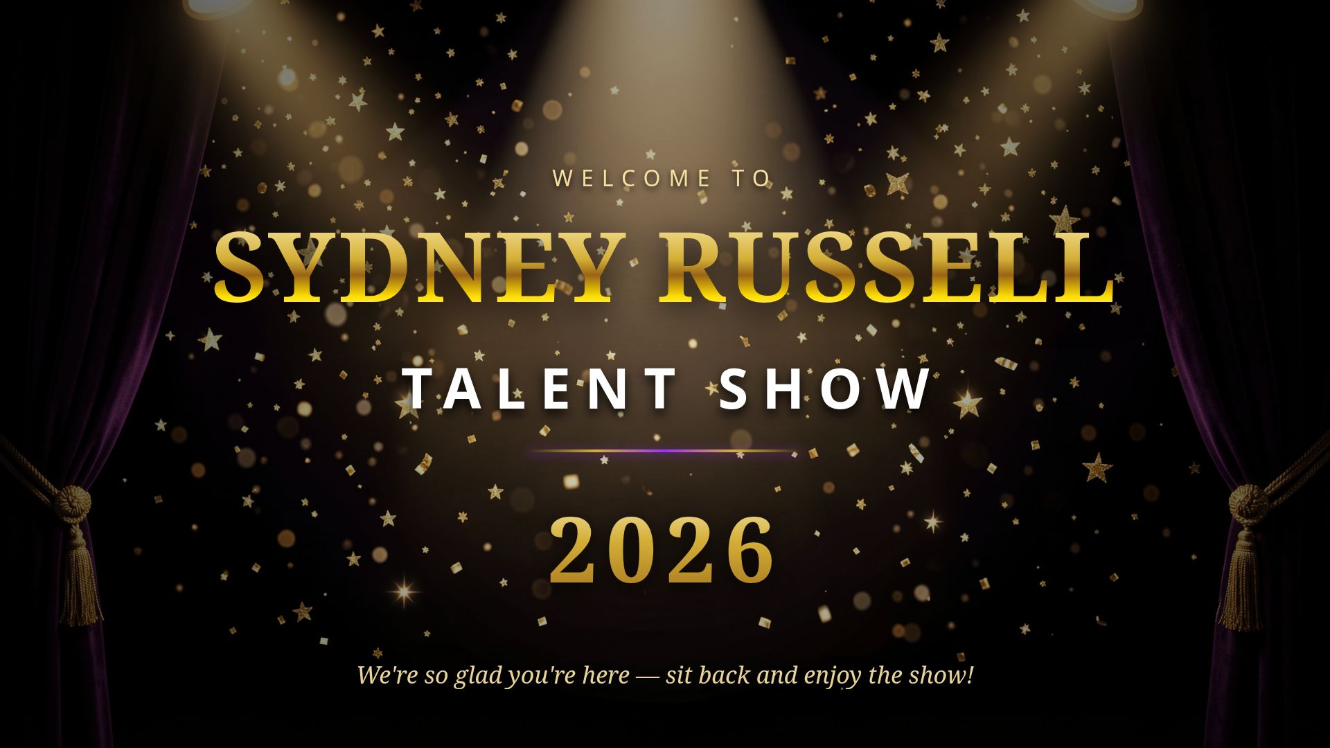 Sydney Russell Talent Show 2026 Program and Performances