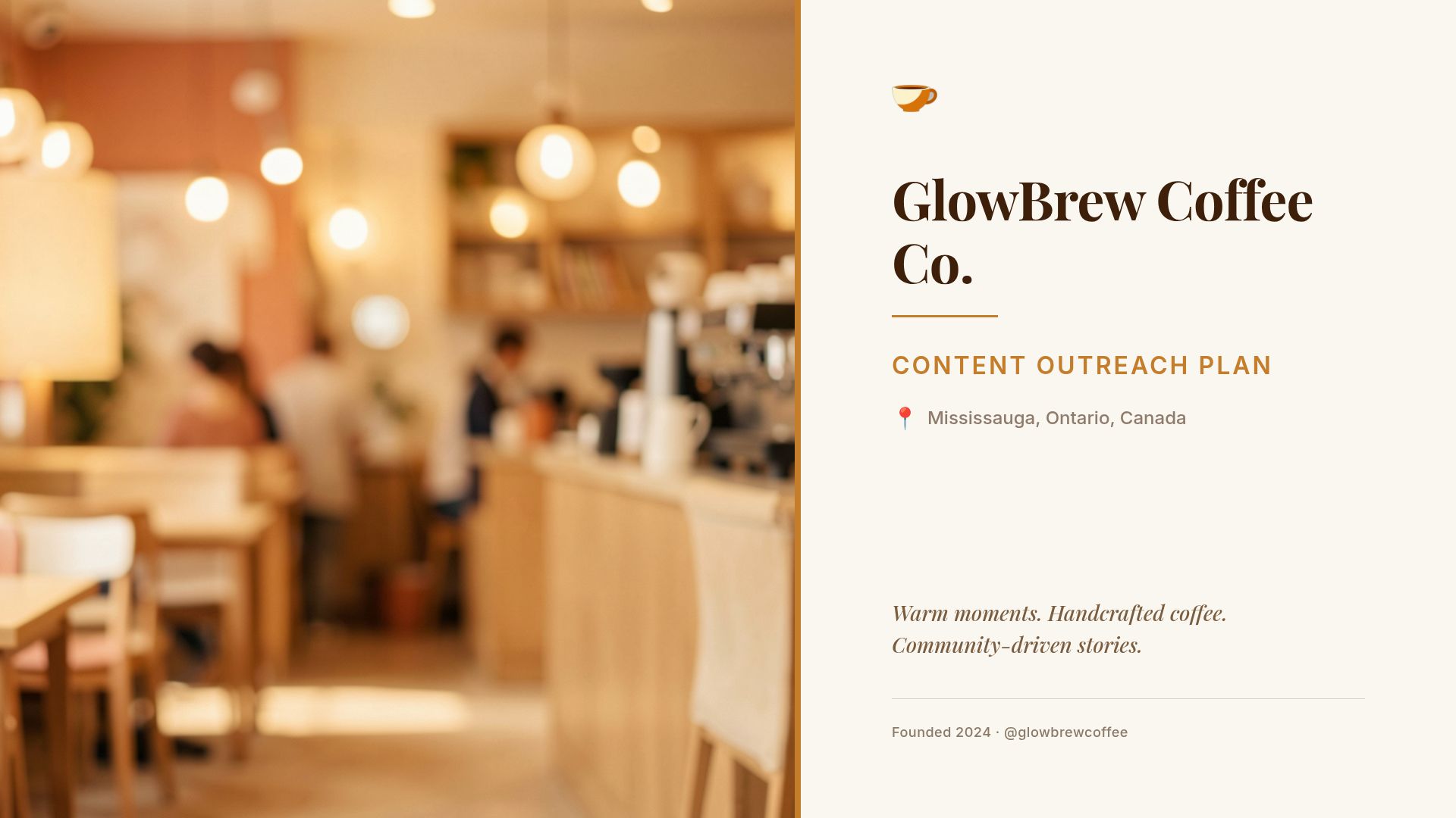 GlowBrew Coffee Co. Content Outreach & Marketing Strategy